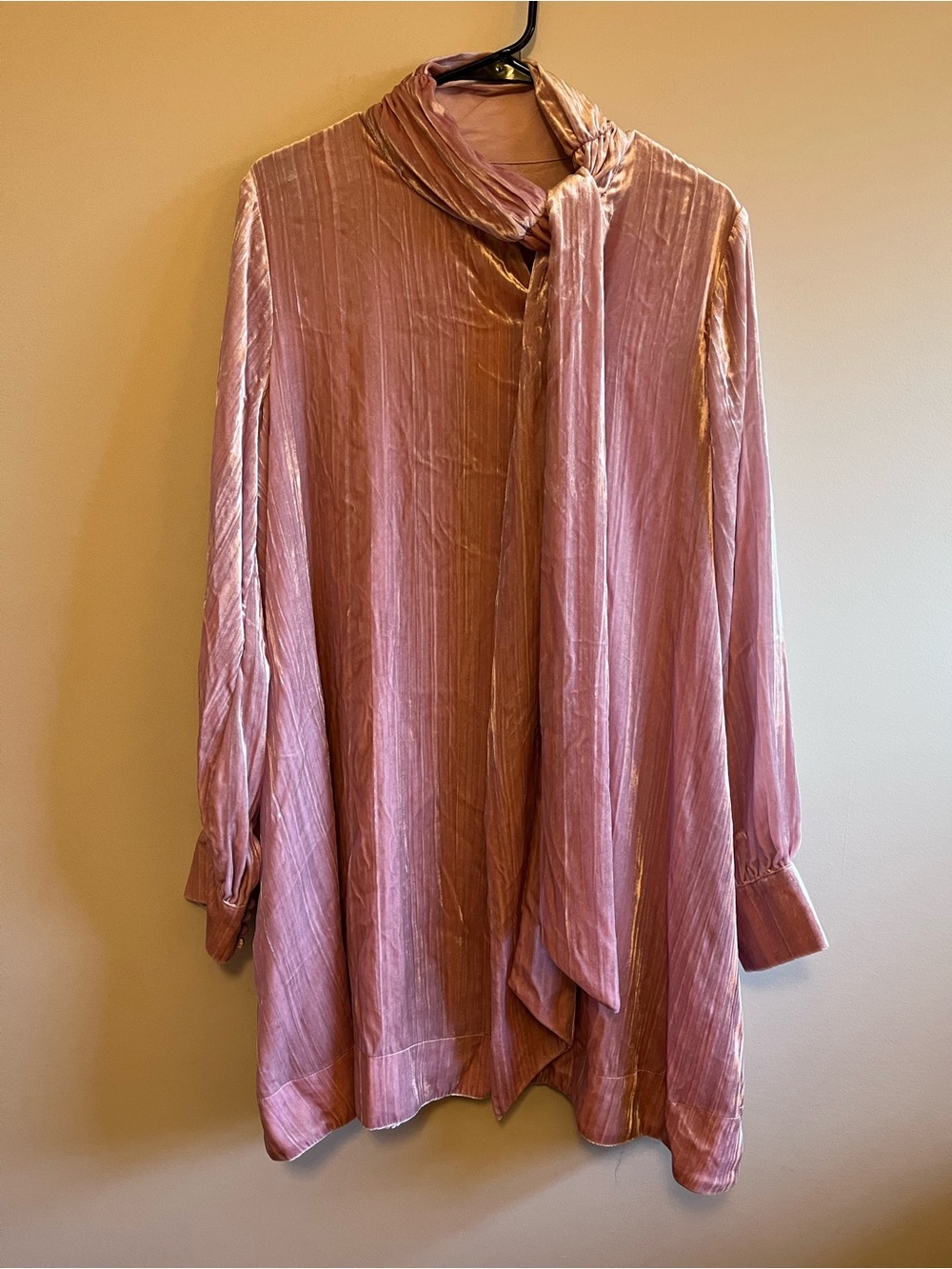 Maeve Carolina Tie Neck Mini Dress - Picture 4 of 13
